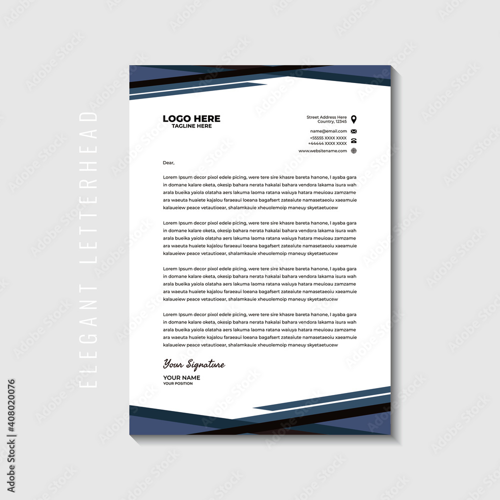 Illustration vector graphic of letterhead,perfect for letterhead template,letterhead business,letterhead office,office stationery,office needs,employees,etc Illustration vector graphic of letterhead,perfect for letterhead template,letterhead business,letterhead office,office stationery,office needs,employees,etc
