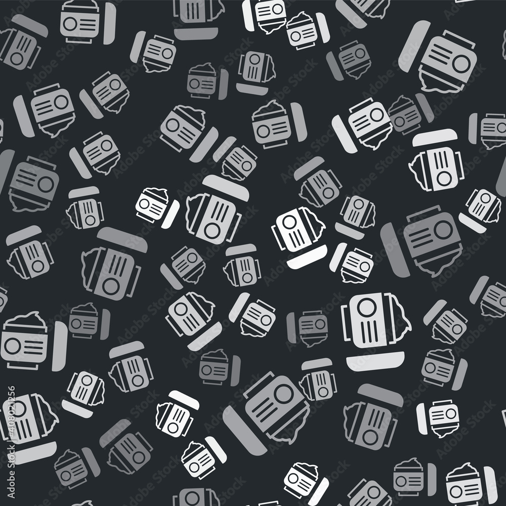 Grey Cream or lotion cosmetic tube icon isolated seamless pattern on black background. Body care products for woman. Vector. Grey Cream or lotion cosmetic tube icon isolated seamless pattern on black background. Body care products for woman. Vector.