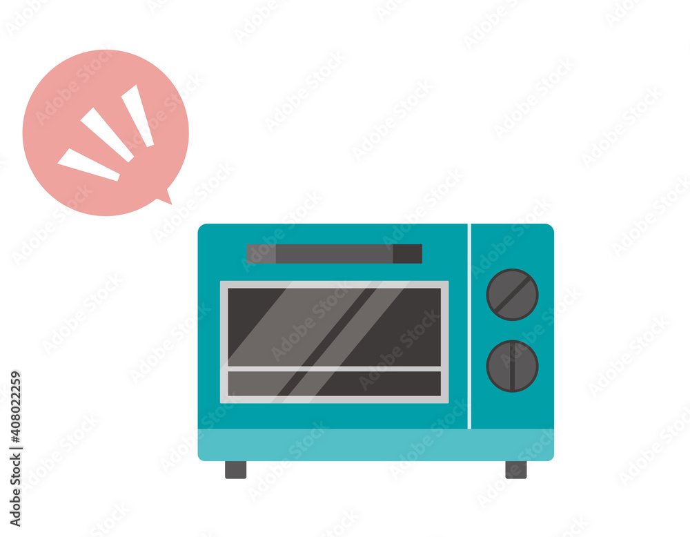 オーブントースターのベクターイラスト 家電 Stock Vektorgrafik Adobe Stock