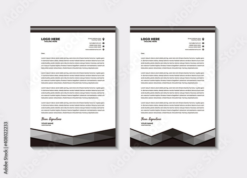 Illustration vector graphic of letterhead,perfect for letterhead template,letterhead business,letterhead office,office stationery,office needs,employees,etc