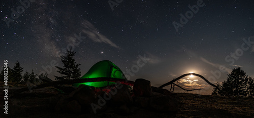 camping at night