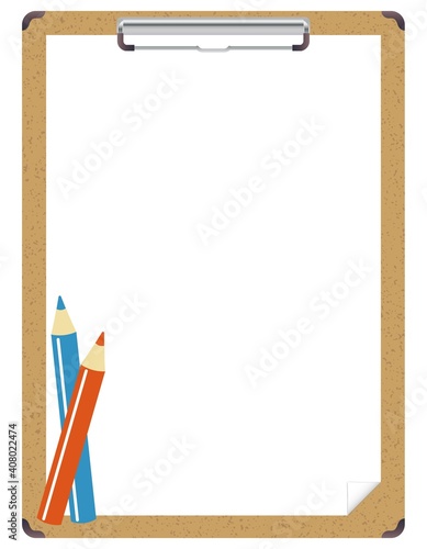 コルク板・メッセージボード・色鉛筆・バインダー