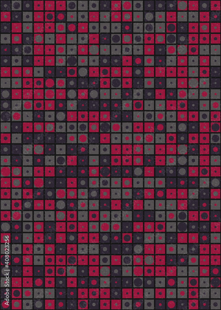 Fototapeta premium Abstract Geometric Pattern generative computational art illustration