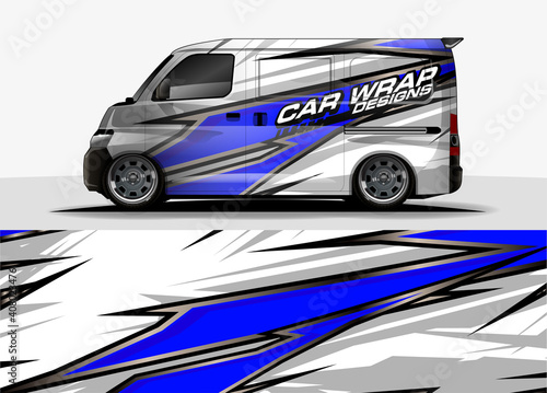 car decal design vector. abstract background for vehicle vinyl wrap

