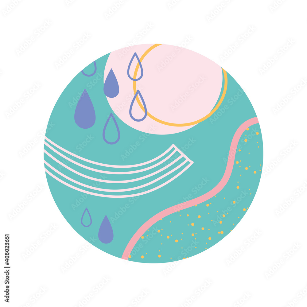 highlight cover abstract drops lines round design highlight cover abstract drops lines round design