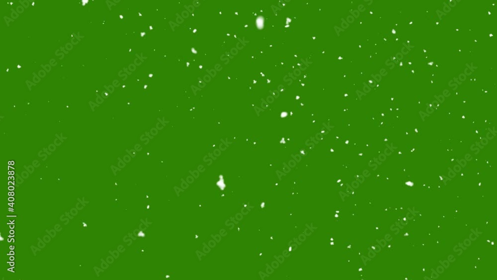 Snow falling on green screen background Snow falling on green screen background
