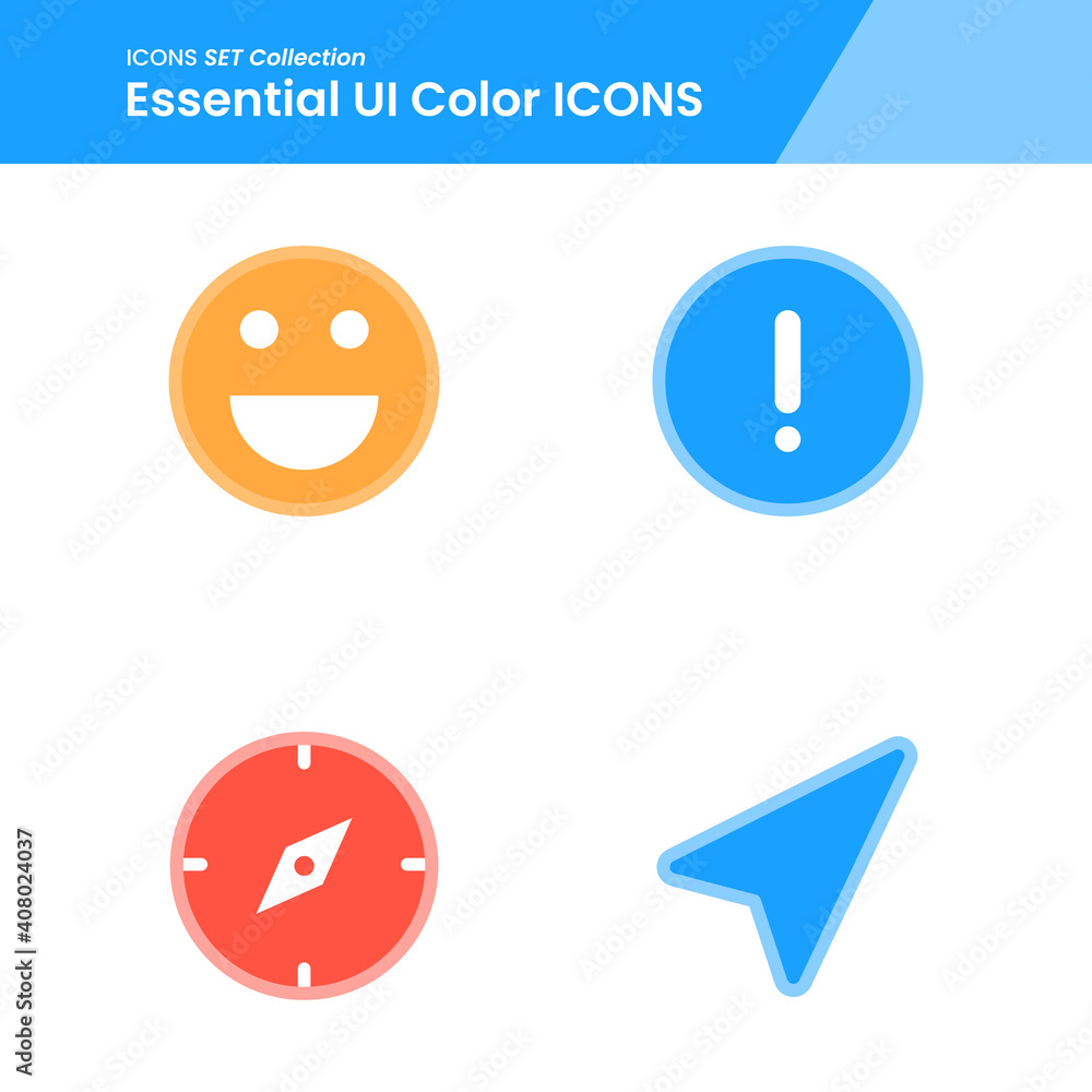 Illustration set icons of user interface essential basic feedback, emoticon, alert and many more. perfect use for web pattern design etc. Illustration set icons of user interface essential basic feedback, emoticon, alert and many more. perfect use for web pattern design etc.