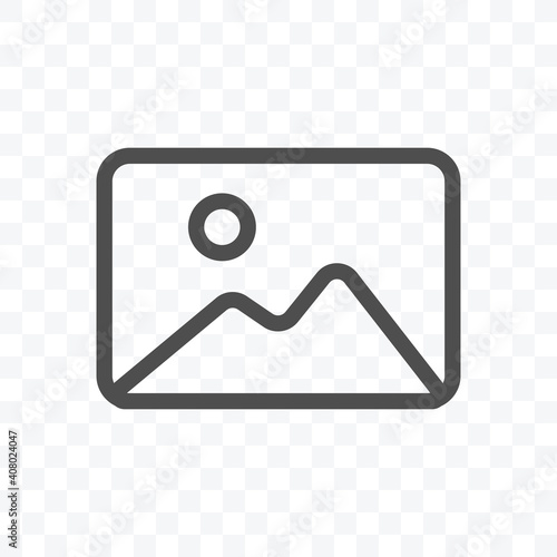 Image gallery icon vector illustration isolated on transparent background.