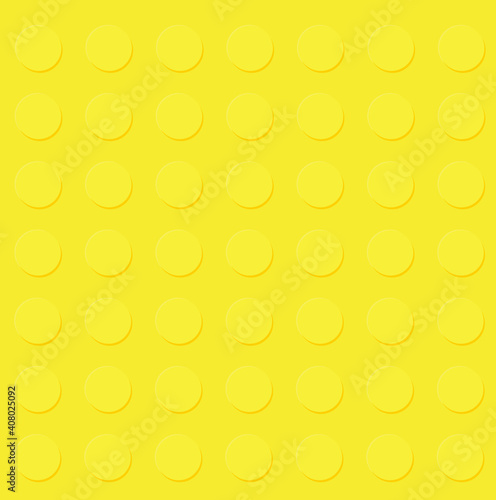 Yellow block constructor kit. vector illustration
