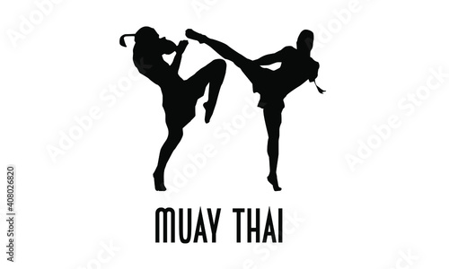 Two Thai Muay Thai fighters