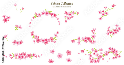 桜イラスト素材セット