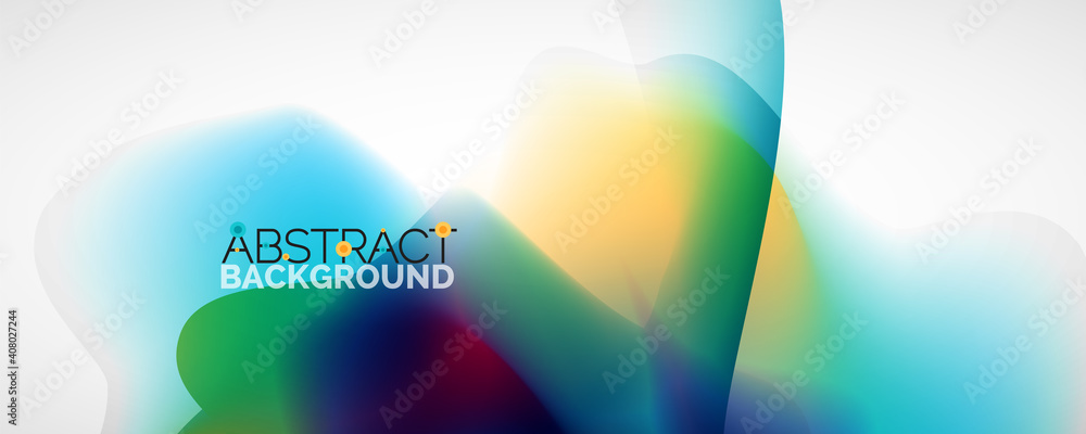 Fluid color gradient abstract background, trendy colorful wallpaper. Vector illustration for placards, brochures, posters, banners and covers