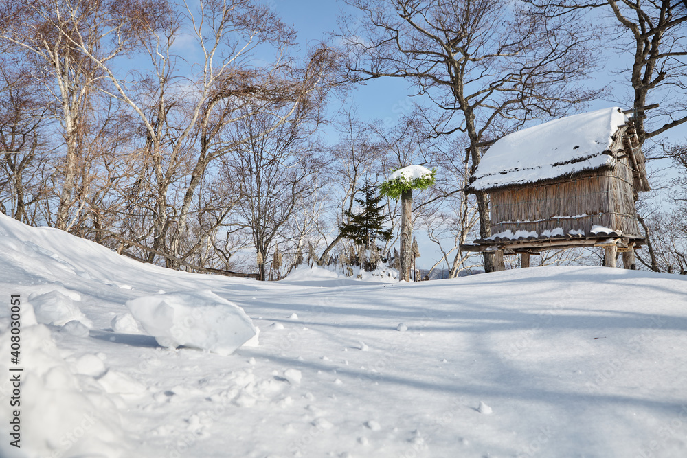 Winter snow at HOKKAIDO in Japan 