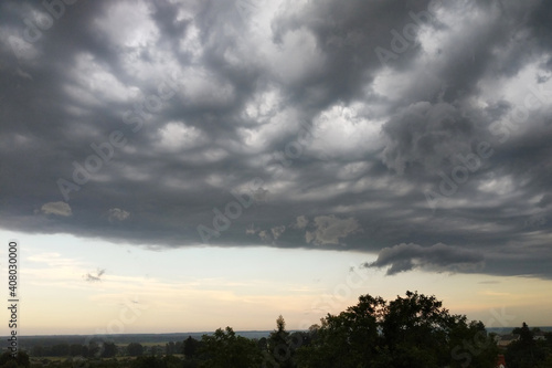 Thunderstorm clouds