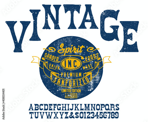  Craft vintage typeface design. Fashion type. Pop modern display vector letters.