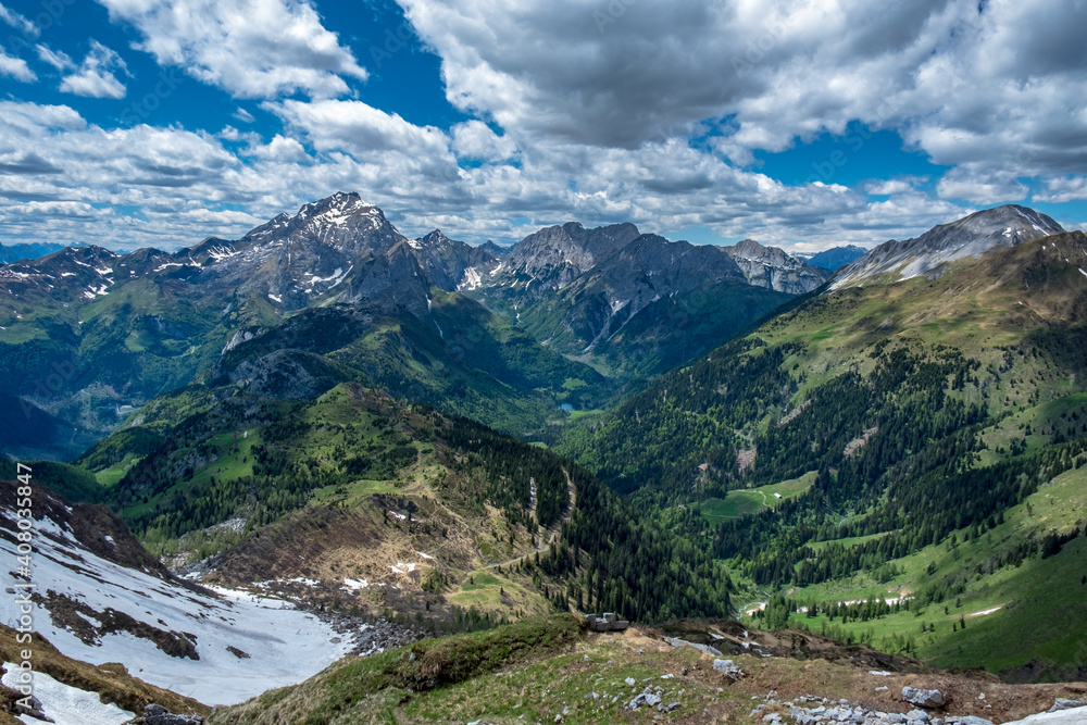 Spring day trekking in the beautiful Carnic Alps, Friuli-Venezia Giulia, Italy Spring day trekking in the beautiful Carnic Alps, Friuli-Venezia Giulia, Italy