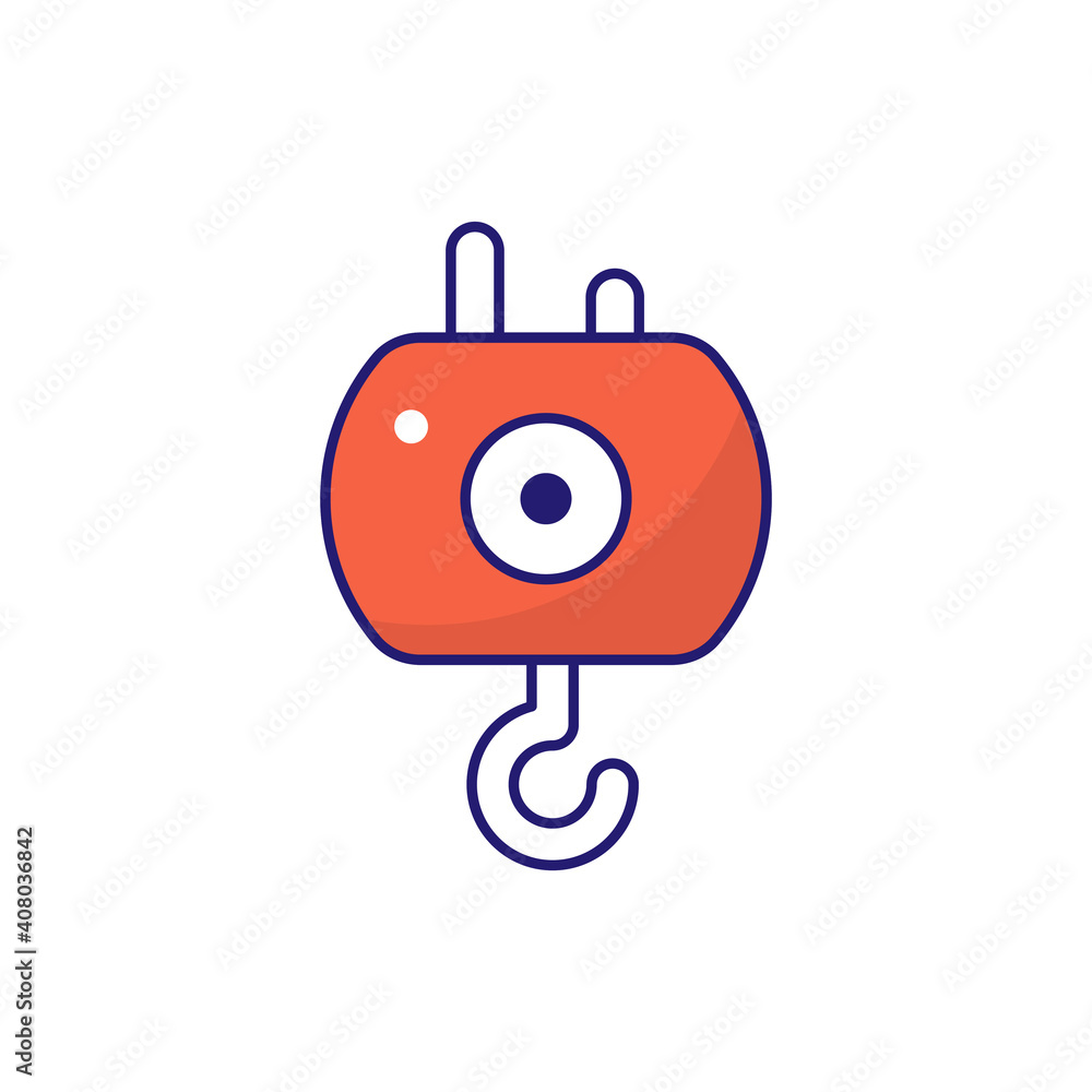 Crane Vector outline filled icon style illustration. EPS 10 file Crane Vector outline filled icon style illustration. EPS 10 file