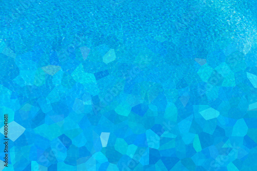 Fond abstrait géométrique texture eau bleue piscine