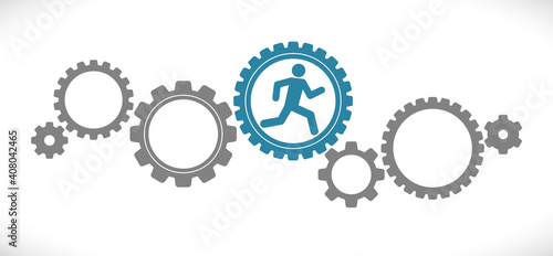 gears mechanism runman