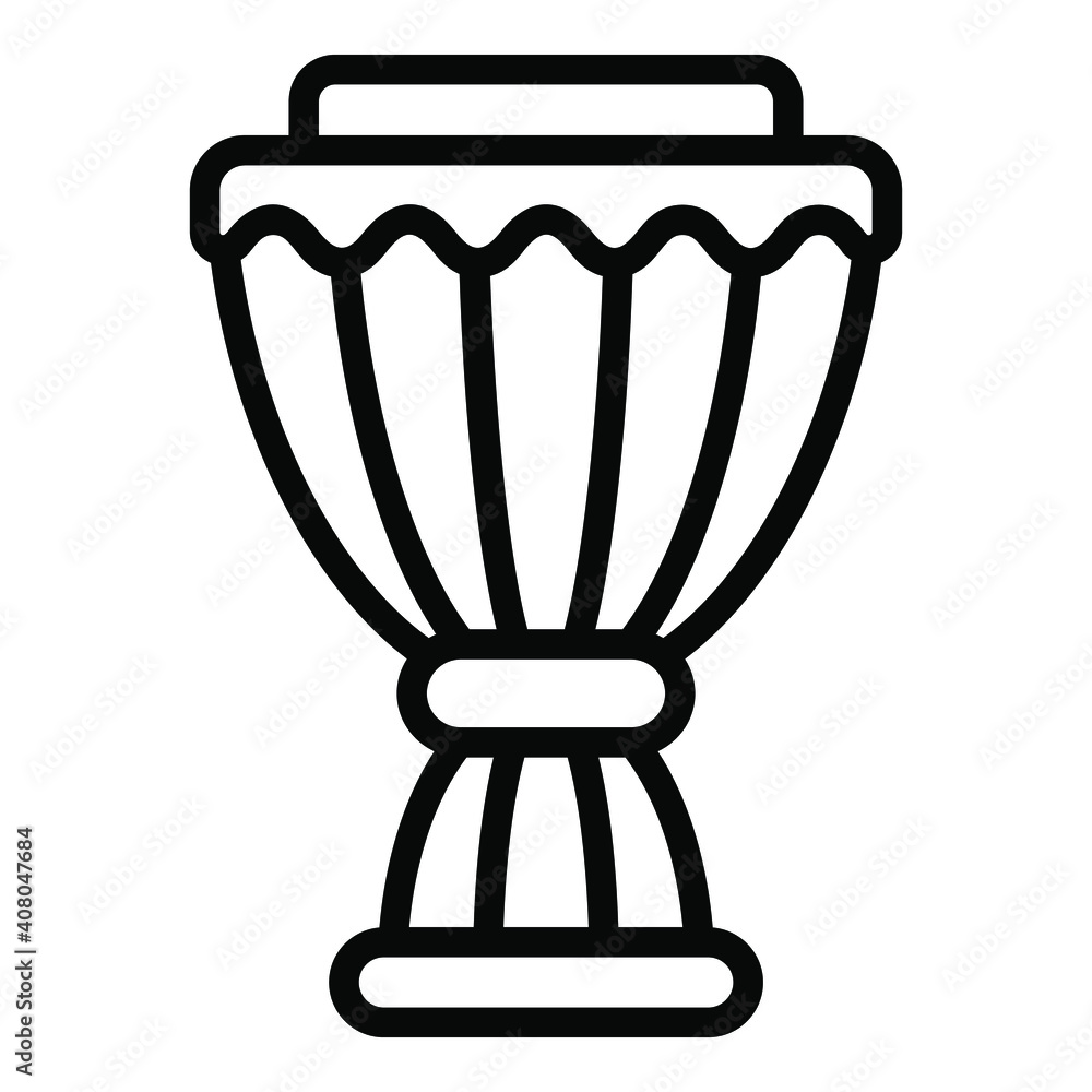 drum vector outline icon. Hindu festival, Hindu celebration icon drum vector outline icon. Hindu festival, Hindu celebration icon