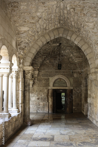 Cloister door at the Church of Nativity  at Bethlehem of Galilee