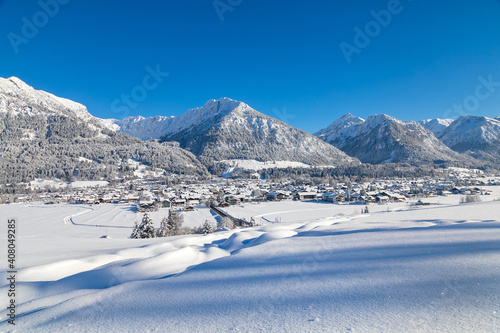 Oberstdorf - Winter - Ortsansicht - Allgäu - malerisch
