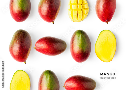 Creative background and pattern with mango