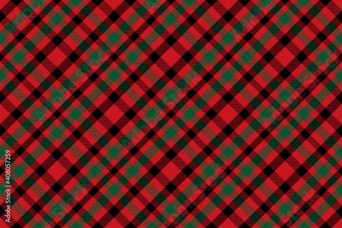 Tartan plaid pattern in red. Print fabric texture seamless. Check vector background.