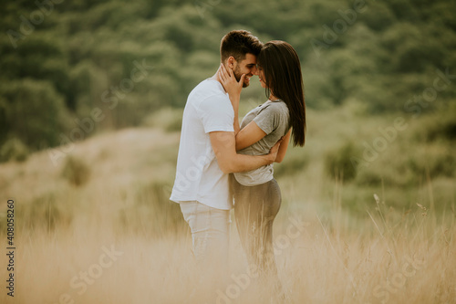Happy young couple in love ...