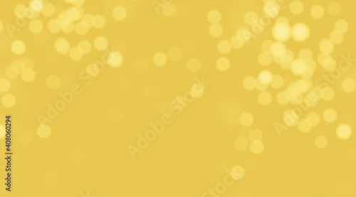 Yellow bokeh abstract blurred background
