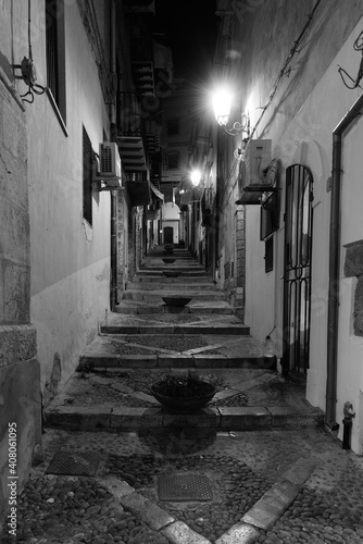 Cefalù, Sicilian tourist destination. Medieval Sicily. Duomo and views of the streets. Votive shrines, Saints and Madonnas. Details of Sicily. © iannonegerardo69