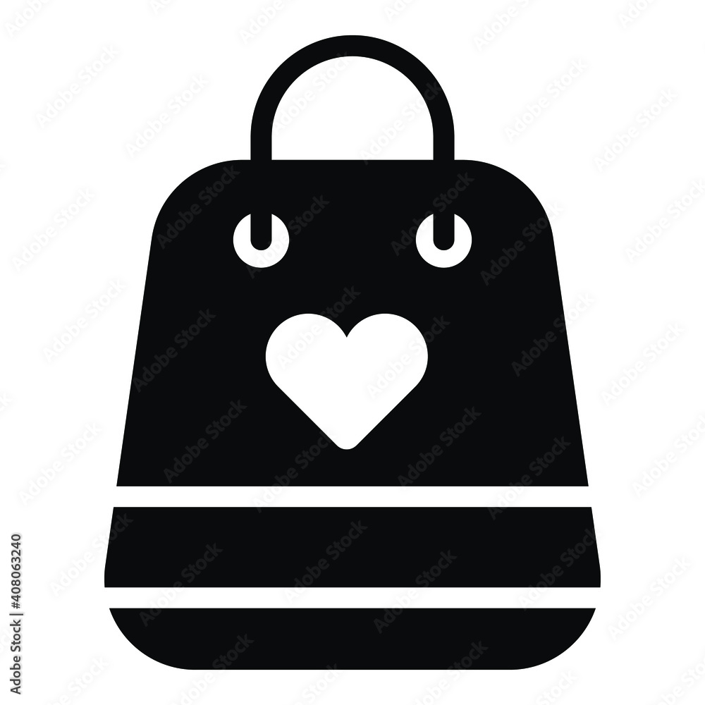 gift bag vector glyph icon. Hindu festival, Hindu celebration icon gift bag vector glyph icon. Hindu festival, Hindu celebration icon