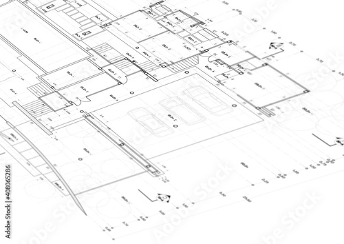 Write a blueprint architecture for building. © Tuannasree