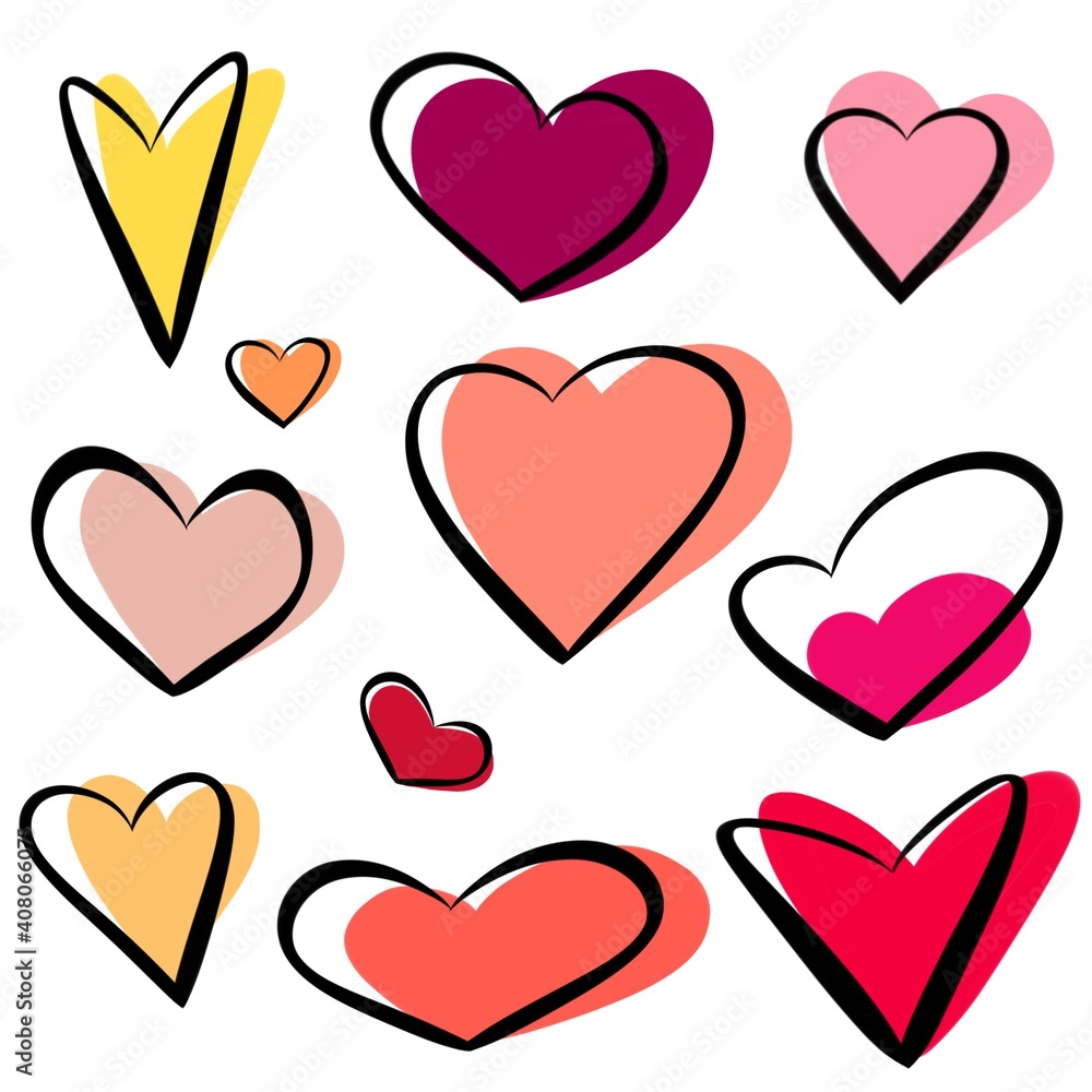 set of hearts set of hearts