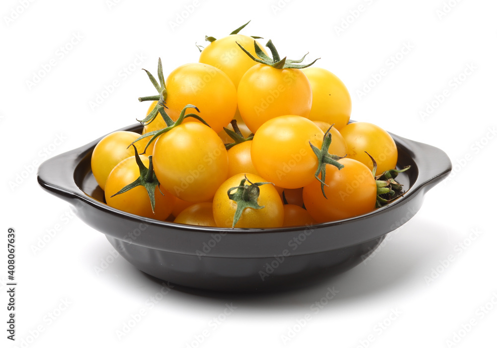 cherry tomatoes on white background cherry tomatoes on white background