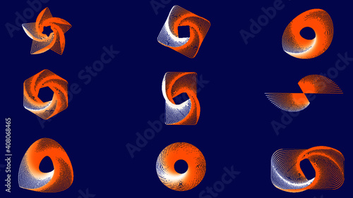 Geometric artistic elements