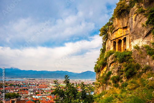 Tombs of Telmessos Ancient City in Fethiye photo