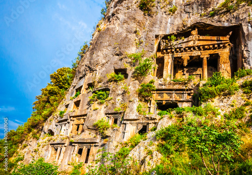 Tombs of Telmessos Ancient City in Fethiye photo