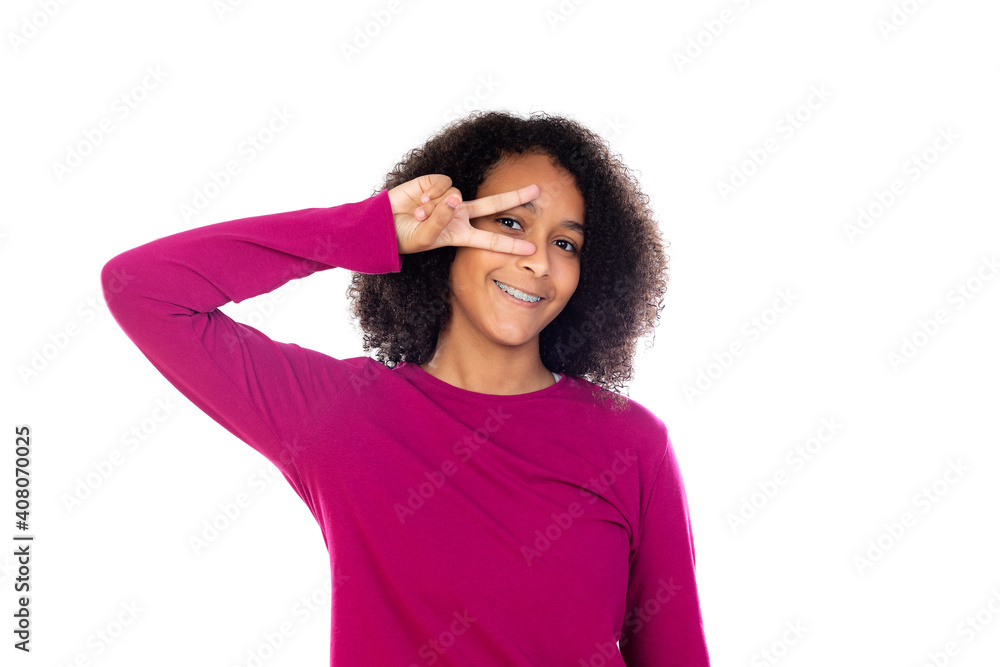 Beautiful teenager girl with pink sweater Beautiful teenager girl with pink sweater