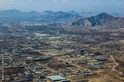 Flight between Kabul and Jalalabad in January 2020 at the end of winter