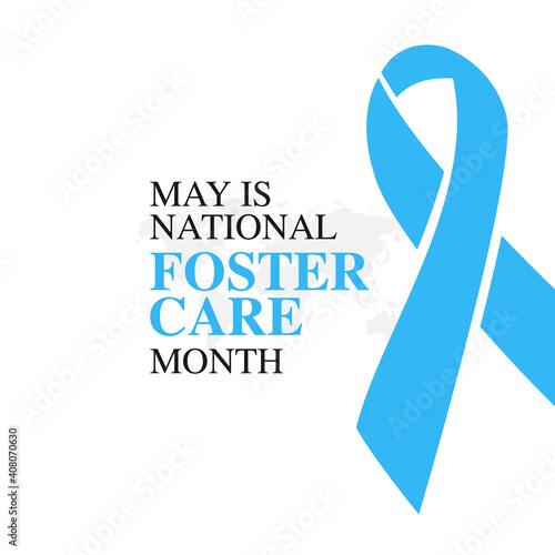 vector graphic of national foster care month good for national foster care month celebration. flat design. flyer design.flat illustration.