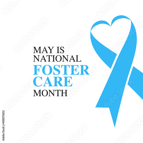 vector graphic of national foster care month good for national foster care month celebration. flat design. flyer design.flat illustration.