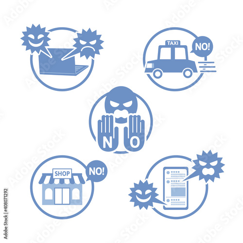 various slanderous blue icon set_01