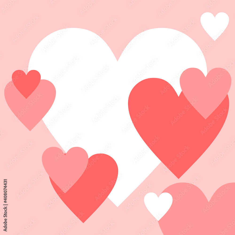 valentine hearts background. heart shape background