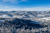 Wisła Zima - Panorama góry - śnieg 