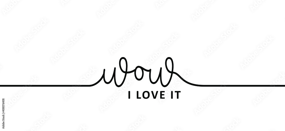 Slogan wow with heart. I like you. Love banner with hearts symbol. Happy valentines day on february 14 ( valentine, valentine’s day ) or romantic signs Fun vector omg quote. Slogan wow with heart. I like you. Love banner with hearts symbol. Happy valentines day on february 14 ( valentine, valentine’s day ) or romantic signs Fun vector omg quote.