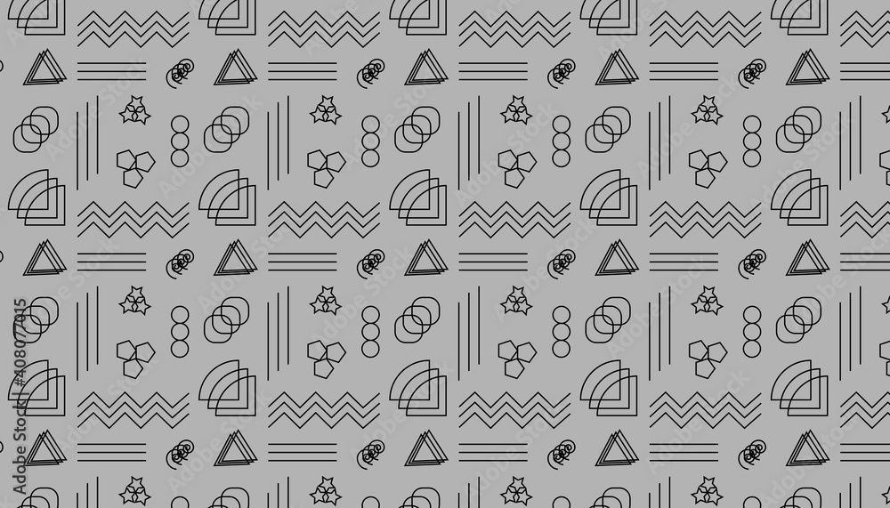 geometric pattern. different shapes. vector