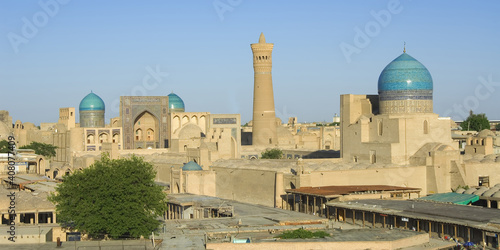 Mir-I-Arab Madrassa and Kalyan Mosque, Bukhara, Uzbekistan