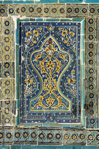 Usta Ali (Usto Ali) mausoleum, Shahr-I-Zindah (Shahi Sinda) necropolis, Samarkand, Uzbekistan