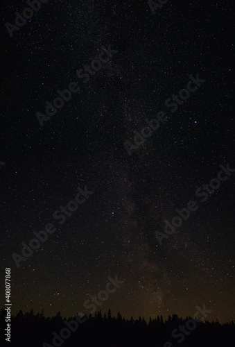 view of the Milky Way from Karelia in Russia